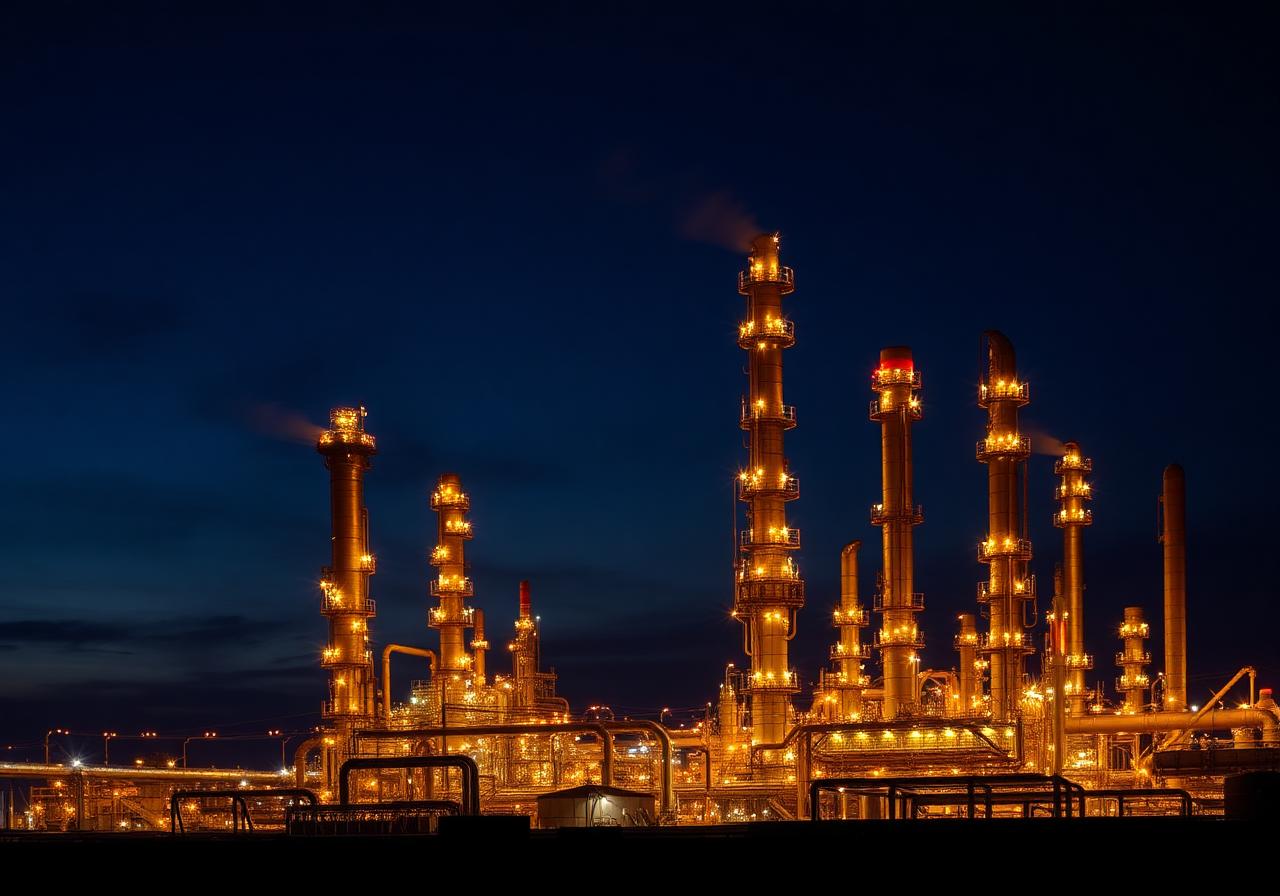 Industrial chemical production facility